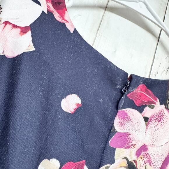 7th Avenue New York & Company Dress Women Size Small Floral Sleeveless Midi - Picture 7 of 8